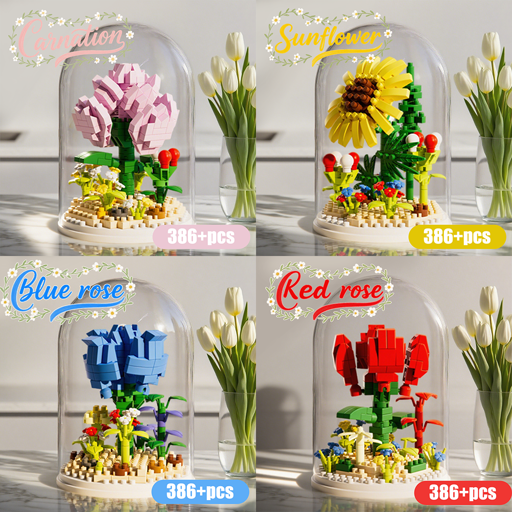 Home Office Building - Tumhorn Flowers Bouquet Building Set Yellow