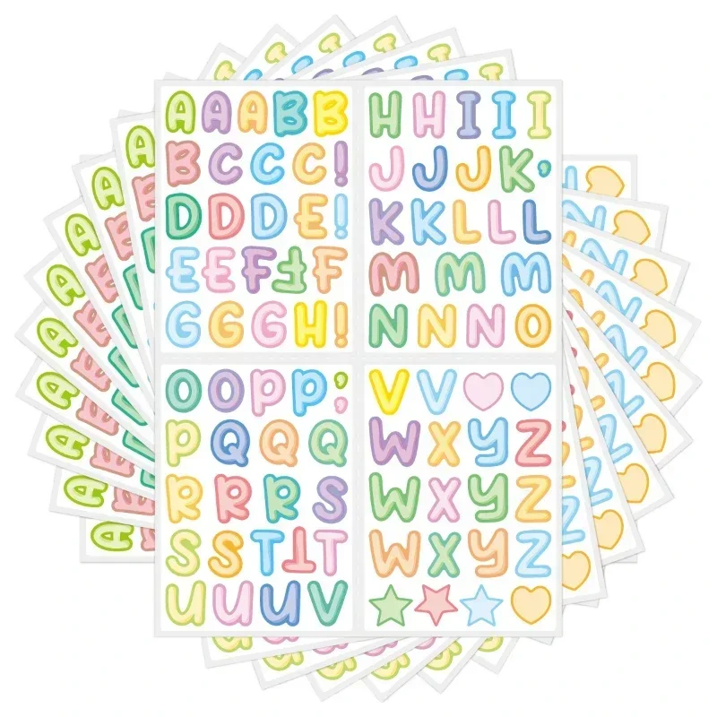Home Office Quotes - 450pcs 5sheet Kids Capital Letter Cartoon