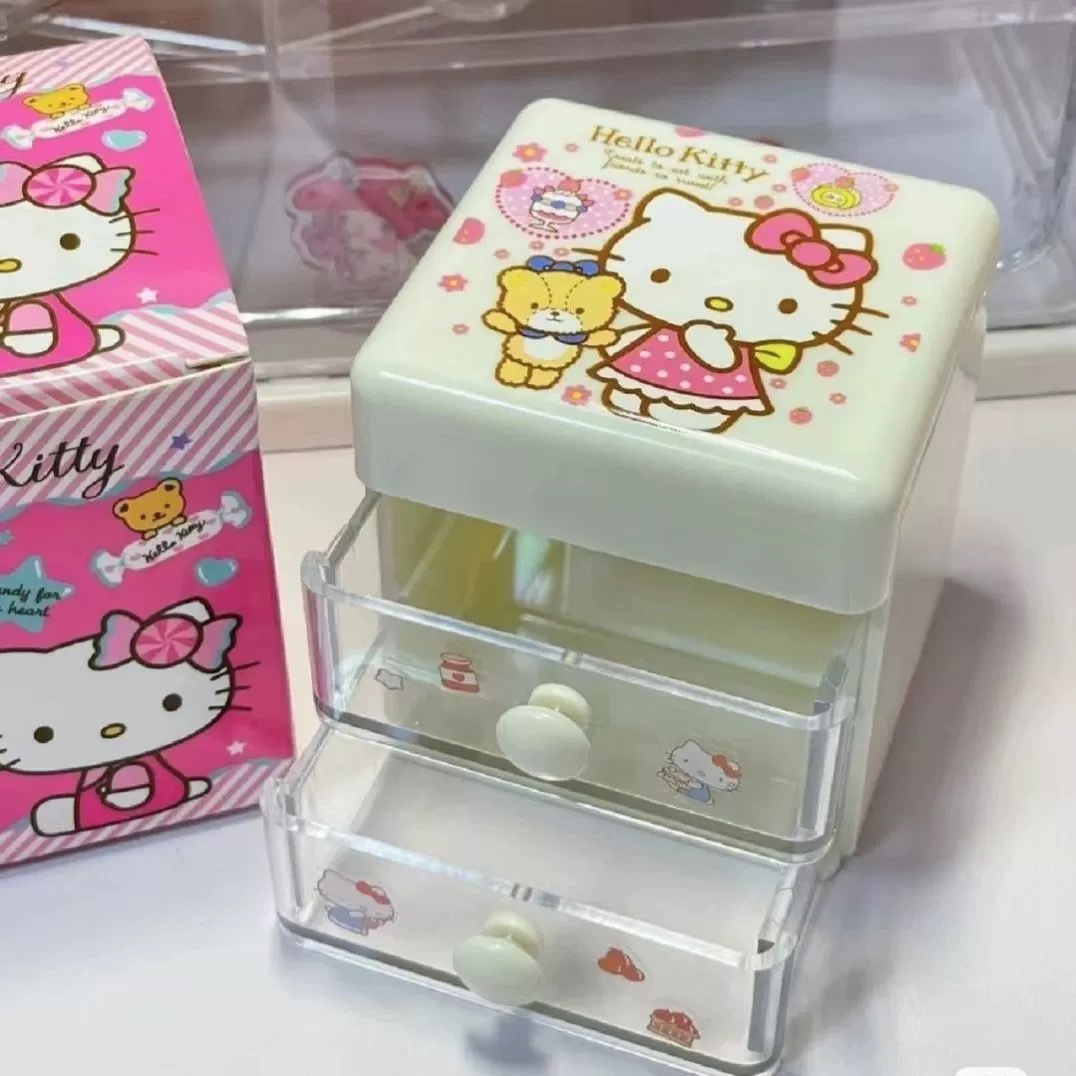 Office Drawer Organizer - Sanrio Hello Kitty Multifunctional Storage Box