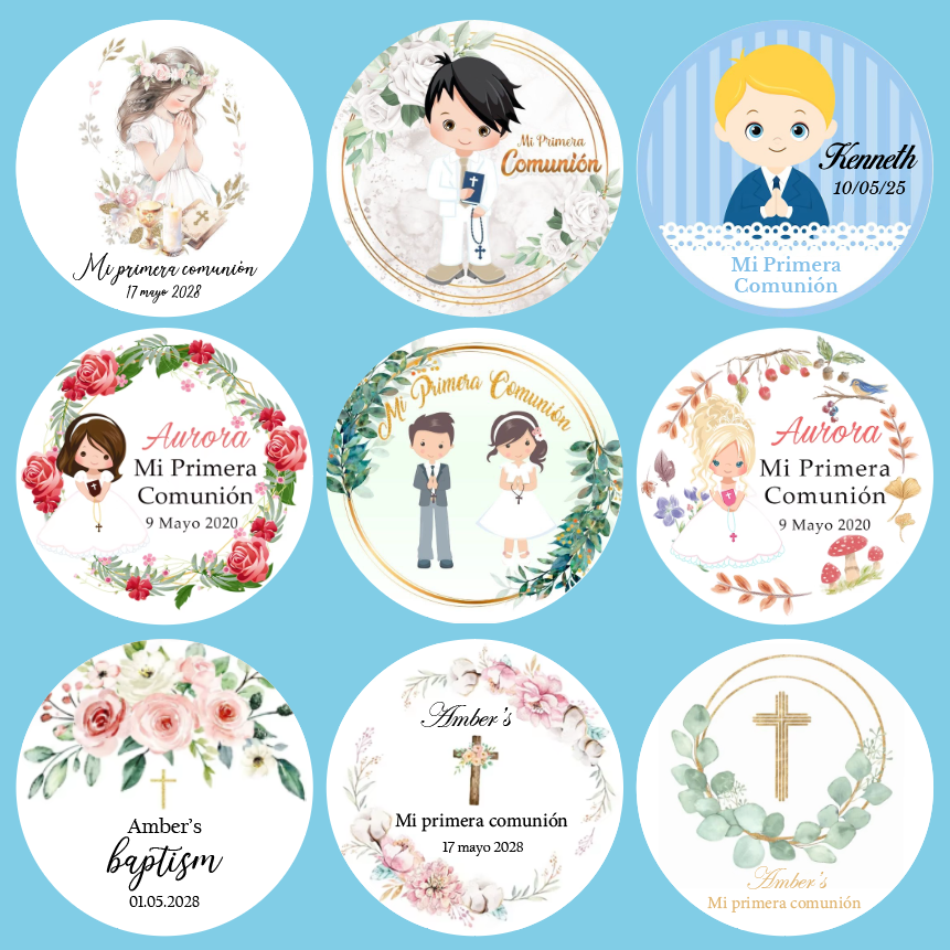 Home Office Quotes - Custom First Holy Communion Sticker Baptism