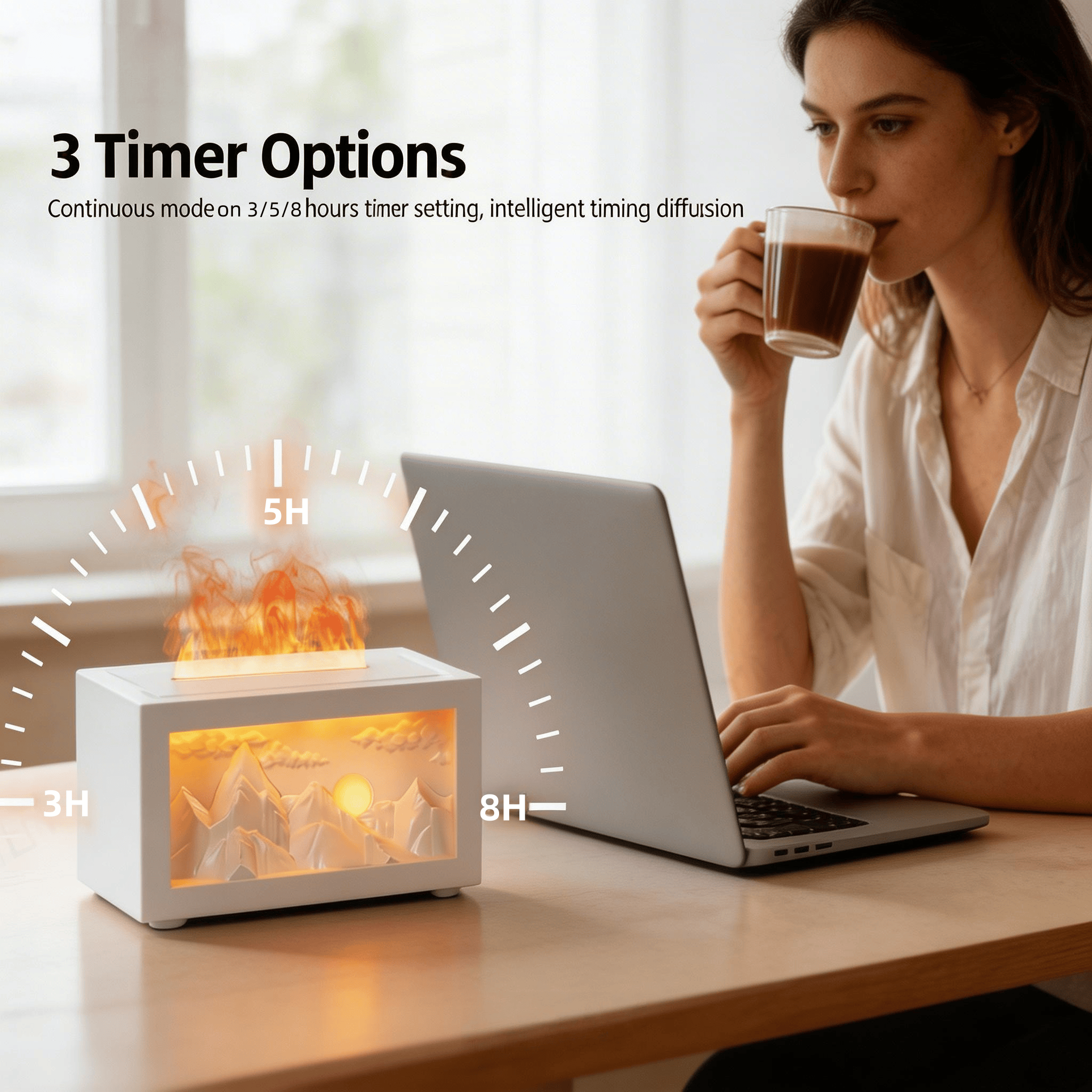 Home Office Yoga Room - 2026 New Sunrise Golden Mountain themed