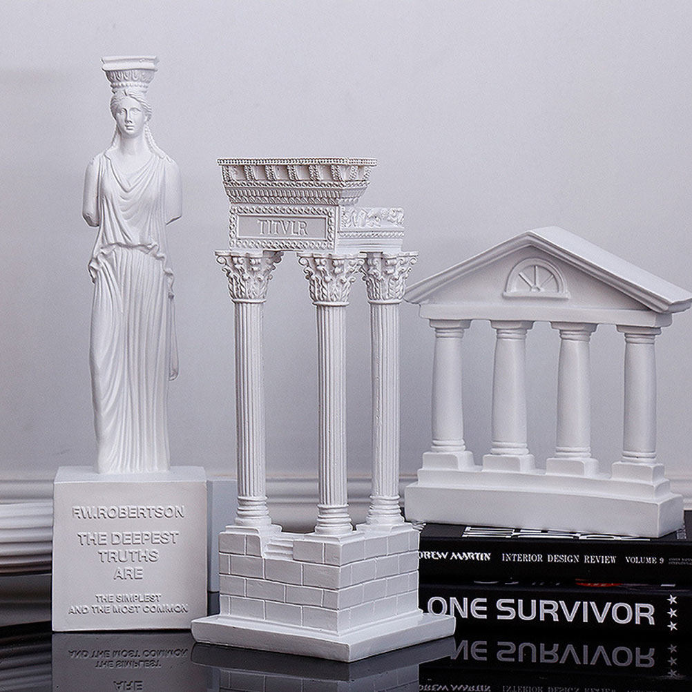 Home Office Building - Resin Saturnon Temple Statue Ancient Roman