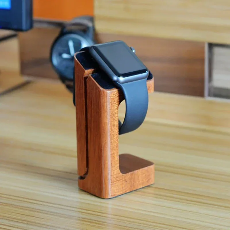Wooden Apple Watch Charger Sta - Desk Charging Station ulasan dan harga