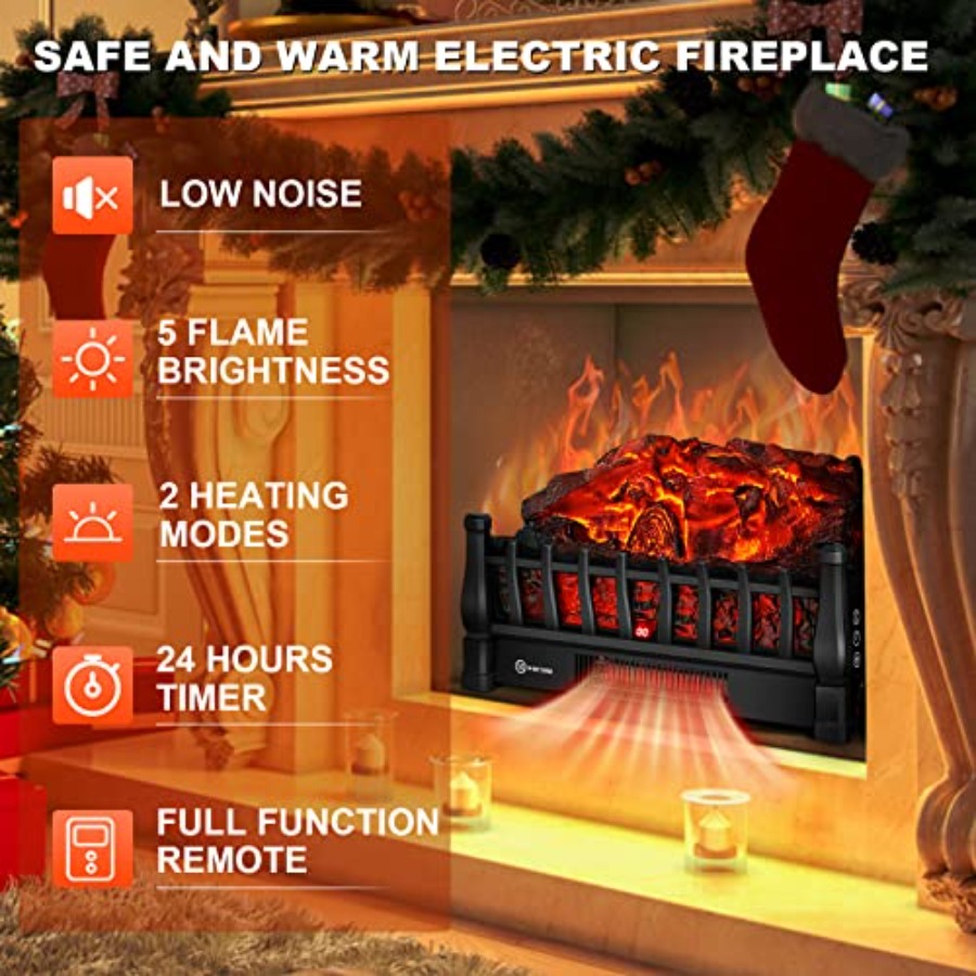 Electric Fireplace Logs Insert - Home Office Login ulasan dan harga