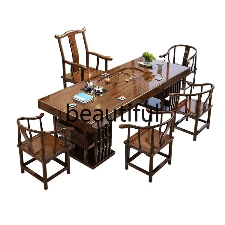 E153 Log large board tea table - Home Office Login ulasan dan harga