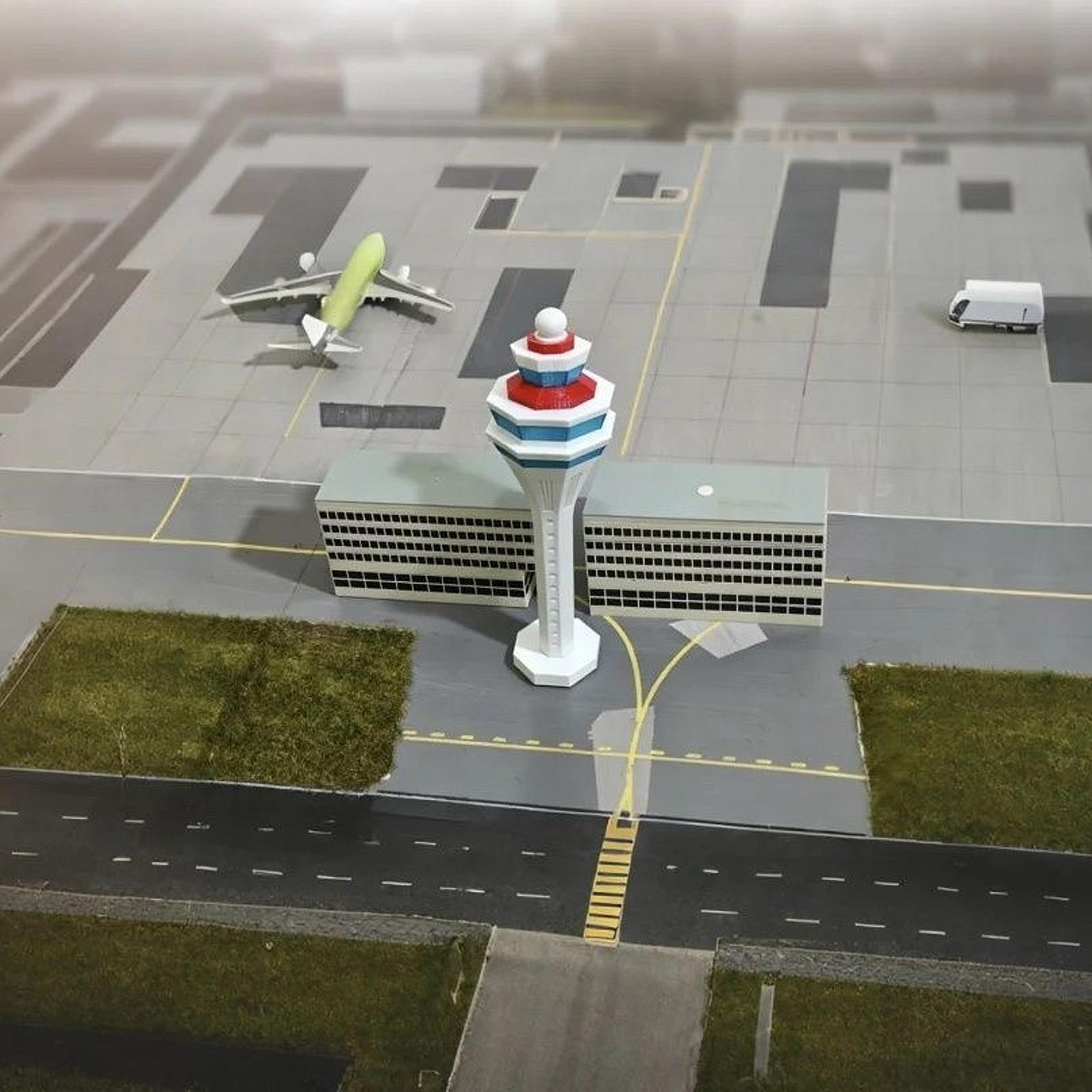 1:400 Airport Control Tower Mo - Home Office Building ulasan dan harga