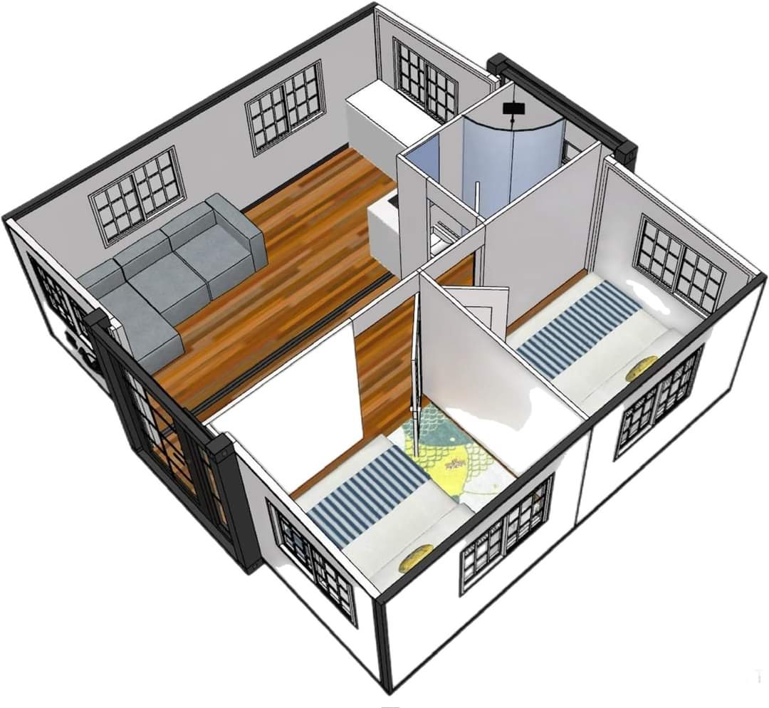 Customized 40ft Luxury Villa M - Home Office Building ulasan dan harga