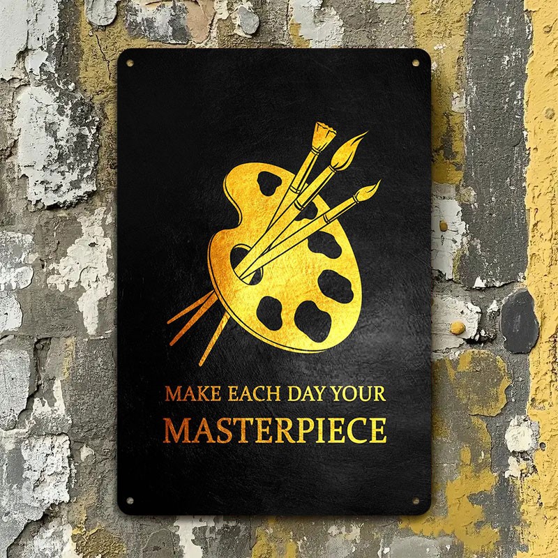 Metal Art Inspirational Wall D - Home Office Building ulasan dan harga