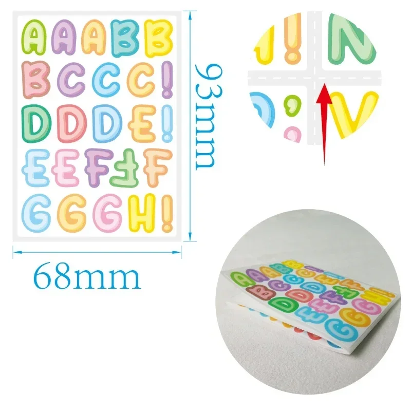 450pcs 5sheet Kids Capital Let - Home Office Quotes ulasan dan harga