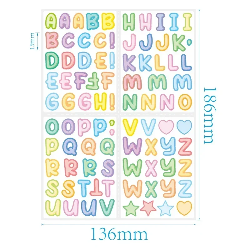 450pcs 5sheet Kids Capital Let - Home Office Quotes ulasan dan harga