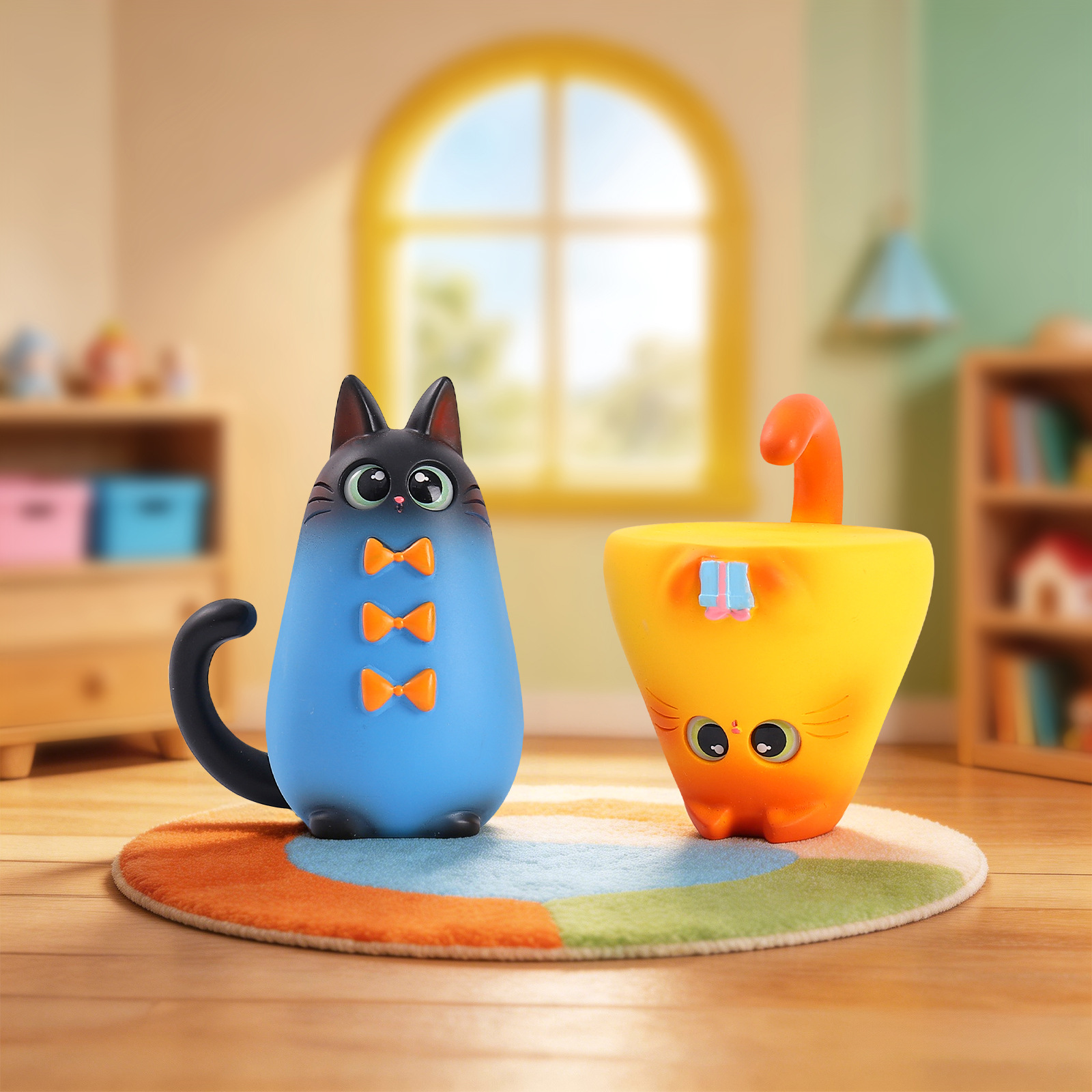 Blind Box Cat Figurine Resin C - Home Office Desk Ideas ulasan dan harga