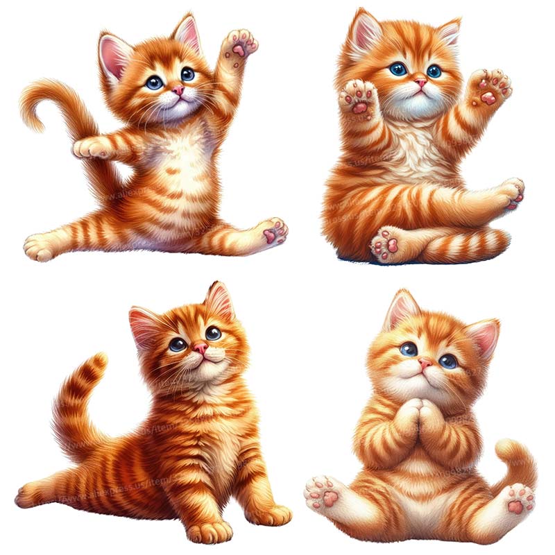 Yoga Cat  Wall Sticker Removab - Home Office Yoga Room ulasan dan harga