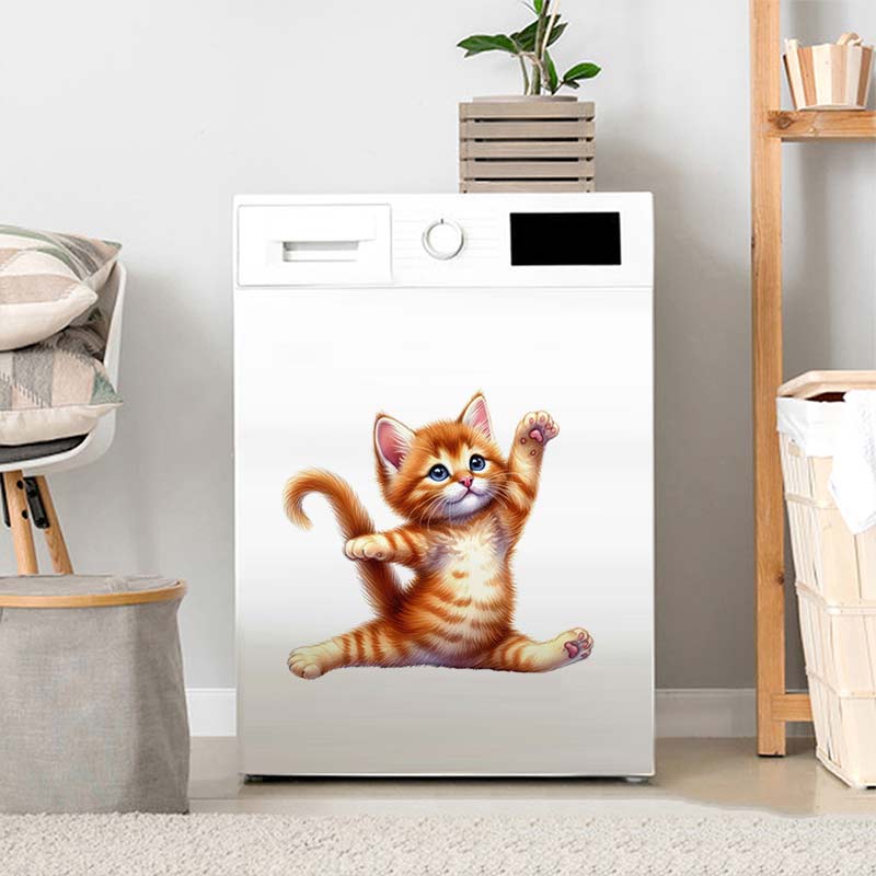 Yoga Cat  Wall Sticker Removab - Home Office Yoga Room ulasan dan harga