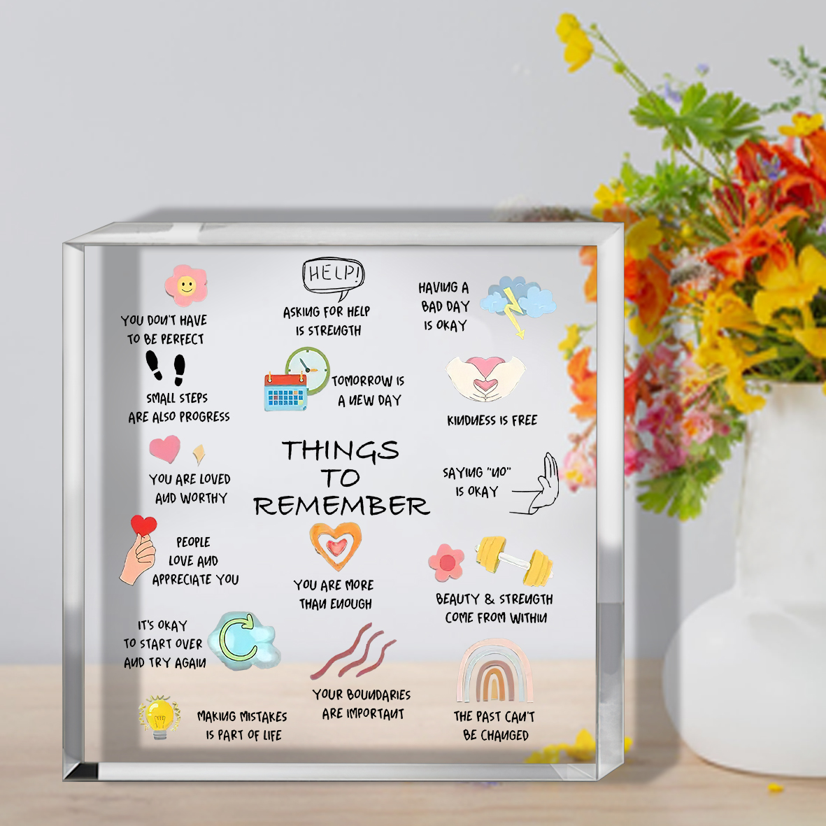 1pc Modern Acrylic Inspiration - Home Office Quotes ulasan dan harga