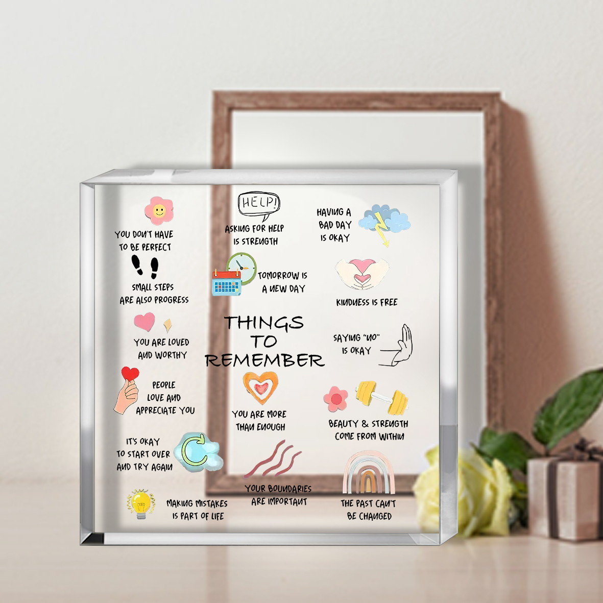 1pc Modern Acrylic Inspiration - Home Office Quotes ulasan dan harga