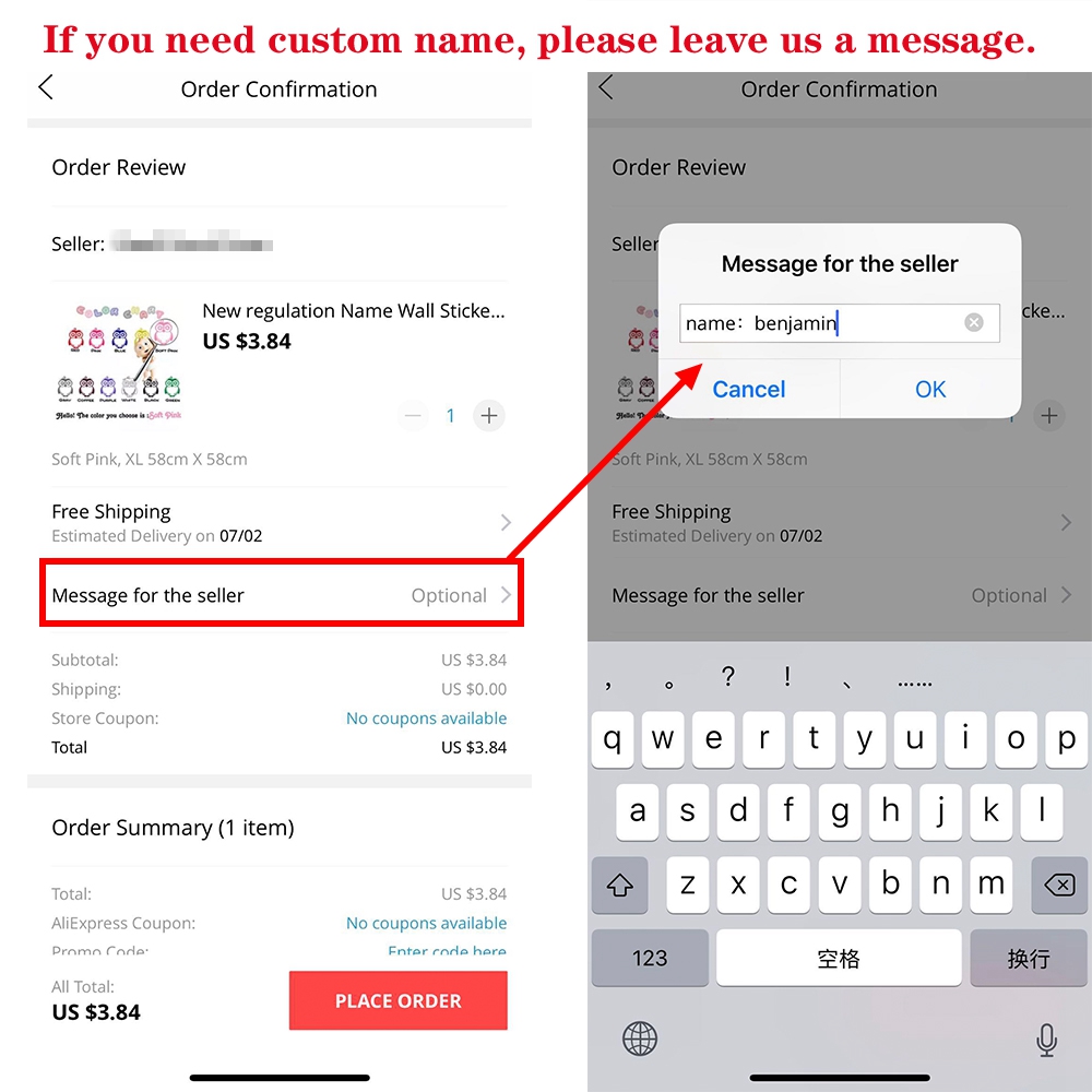 YOUR TEXT Vinyl Decal Sticker  - Home Office Quotes ulasan dan harga