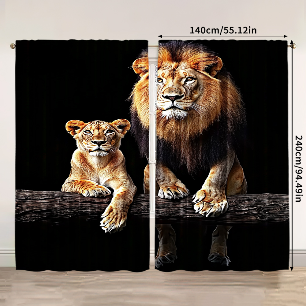 2pcs, 2D flat printing Curtain - Home Office Login ulasan dan harga