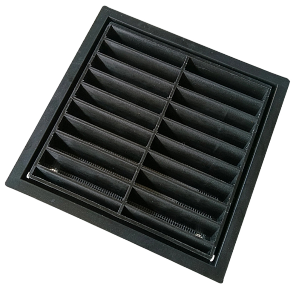 Black Square Plastic Grille Ve - Home Office Building ulasan dan harga