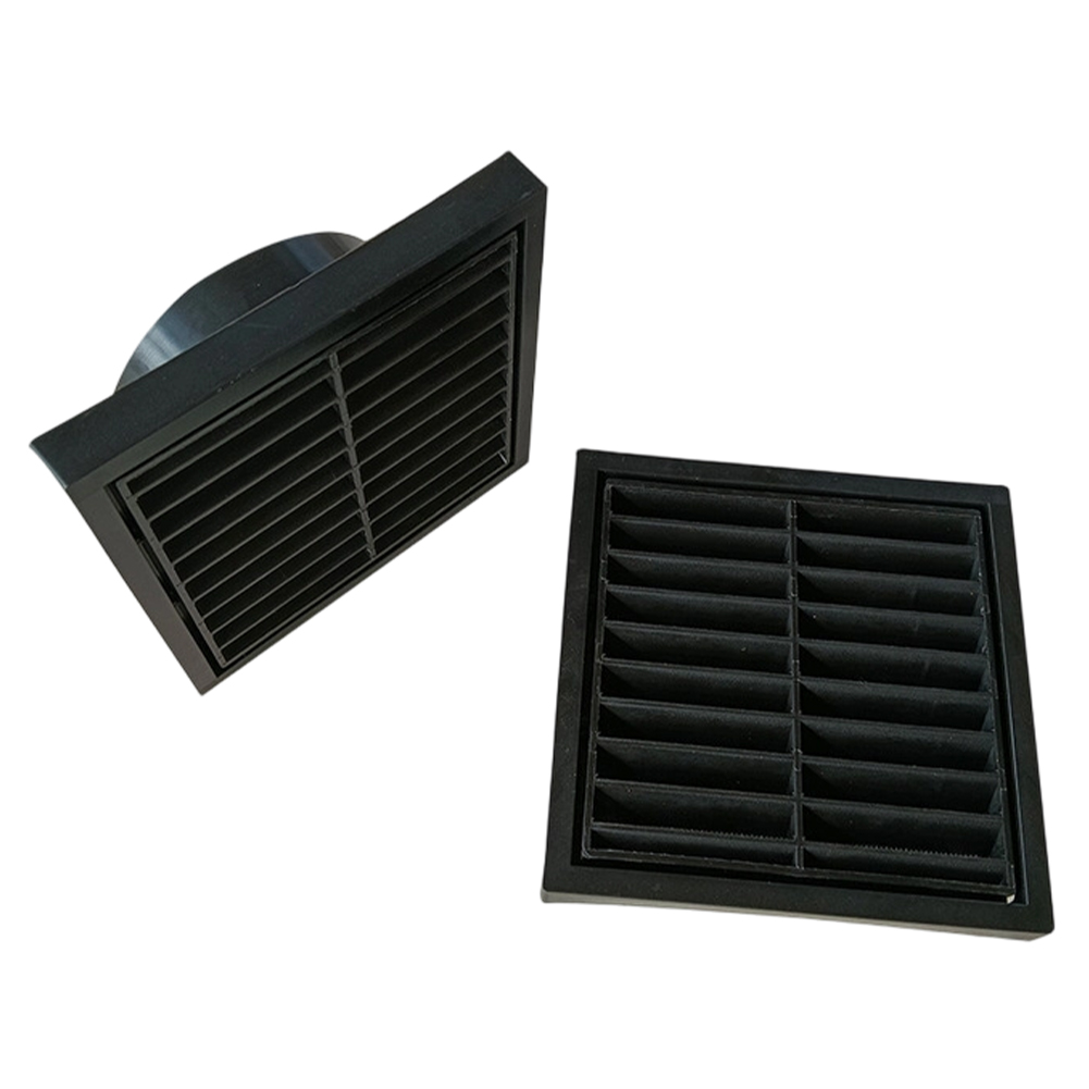 Black Square Plastic Grille Ve - Home Office Building ulasan dan harga