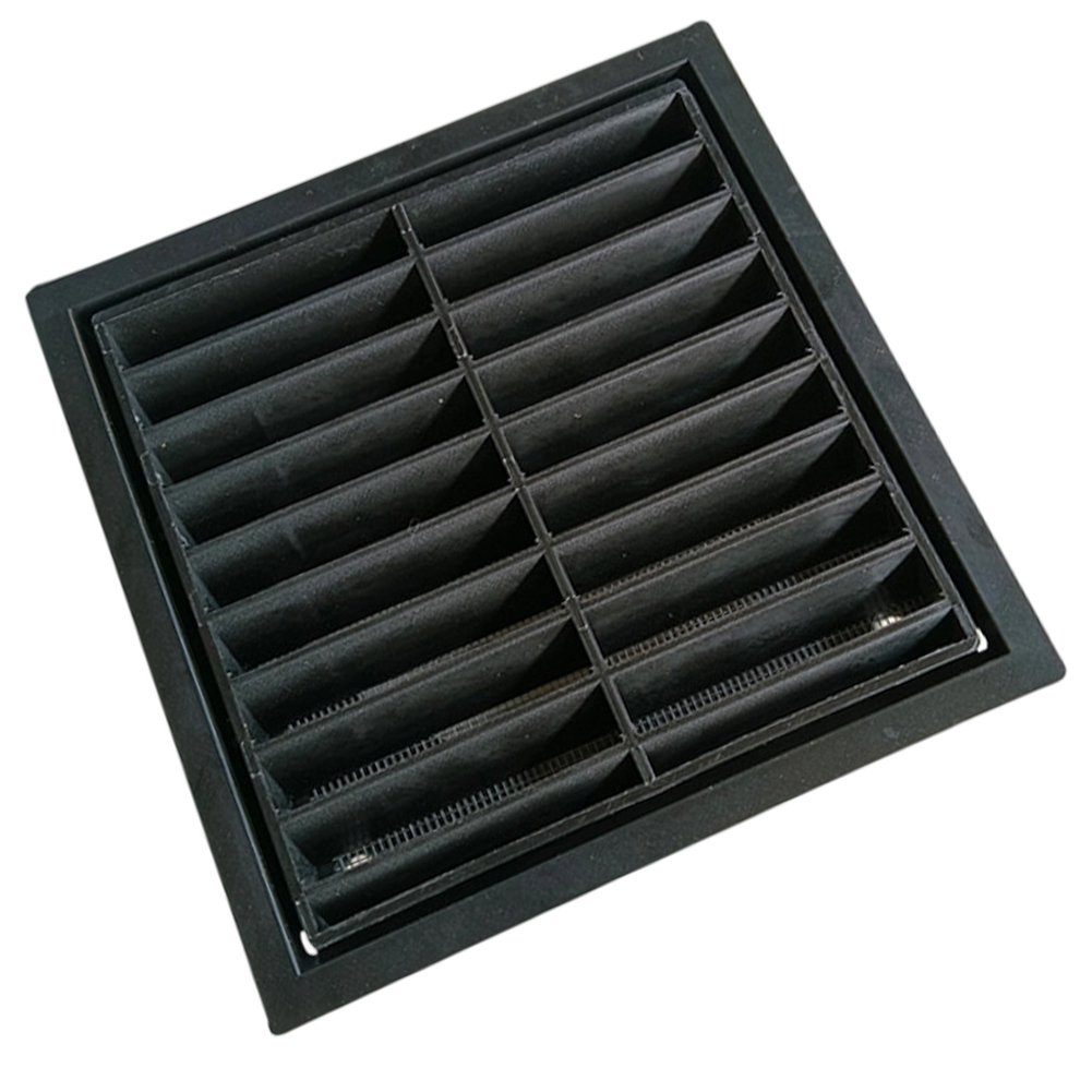 Black Square Plastic Grille Ve - Home Office Building ulasan dan harga