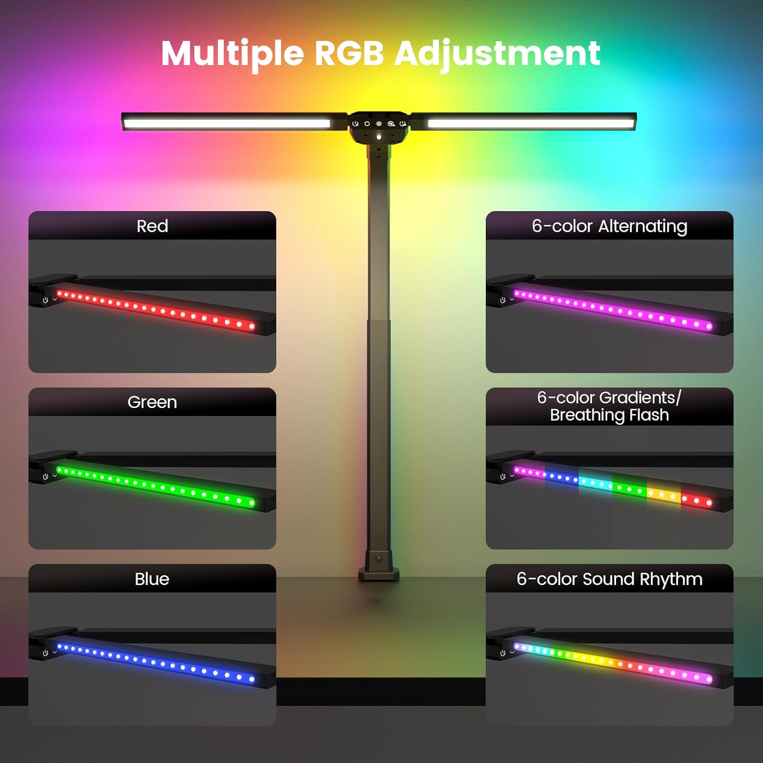 Upgraded RGB LED Desk Lamp wit - Home Office Desks ulasan dan harga