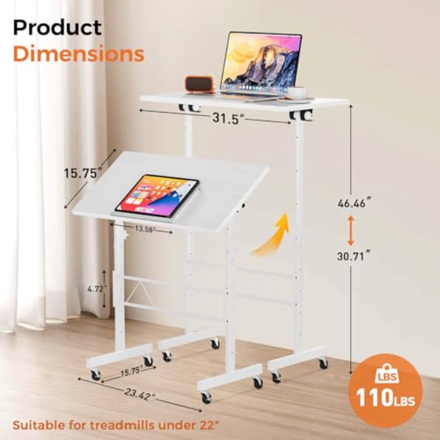 Standing Desk Adjustable Heigh - Home Office Desks ulasan dan harga