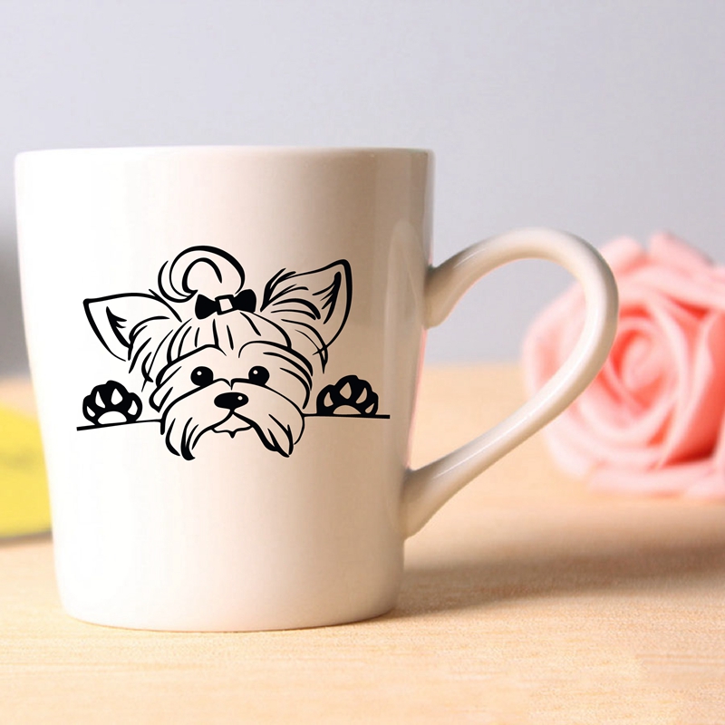 Yorkshire Terrier Vinyl Sticke - Home Office Quotes ulasan dan harga