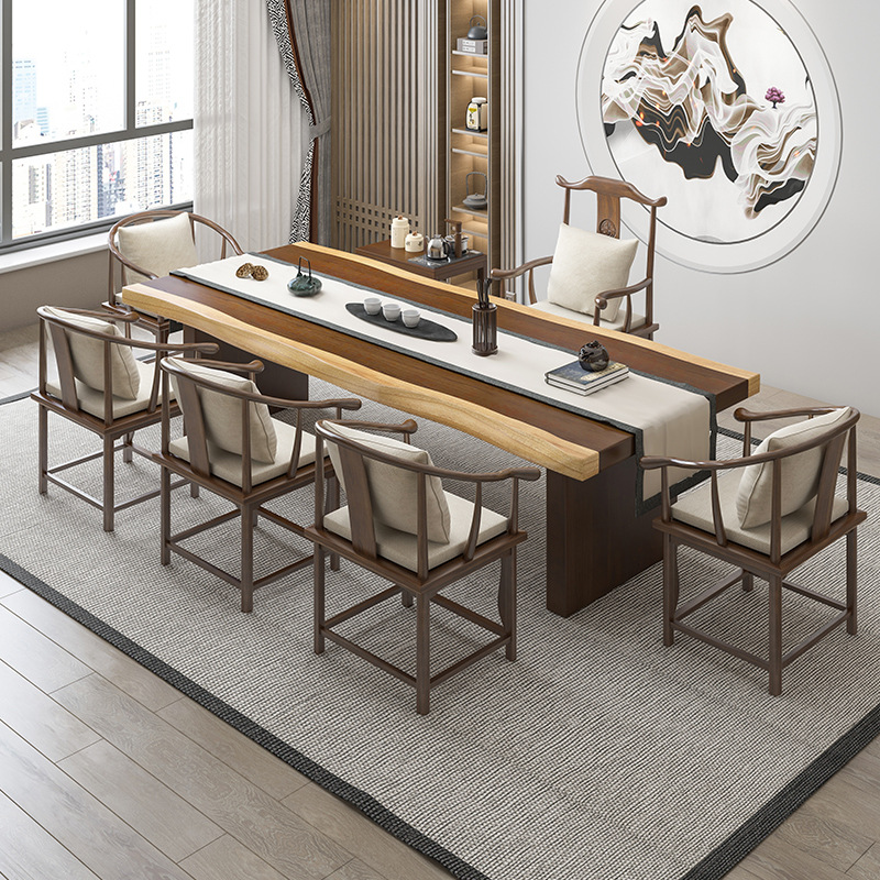 Pure solid wood tea table and  - Home Office Login ulasan dan harga