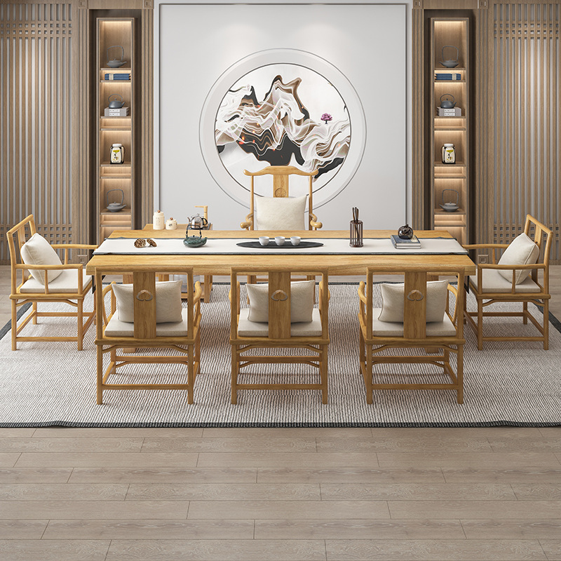Pure solid wood tea table and  - Home Office Login ulasan dan harga