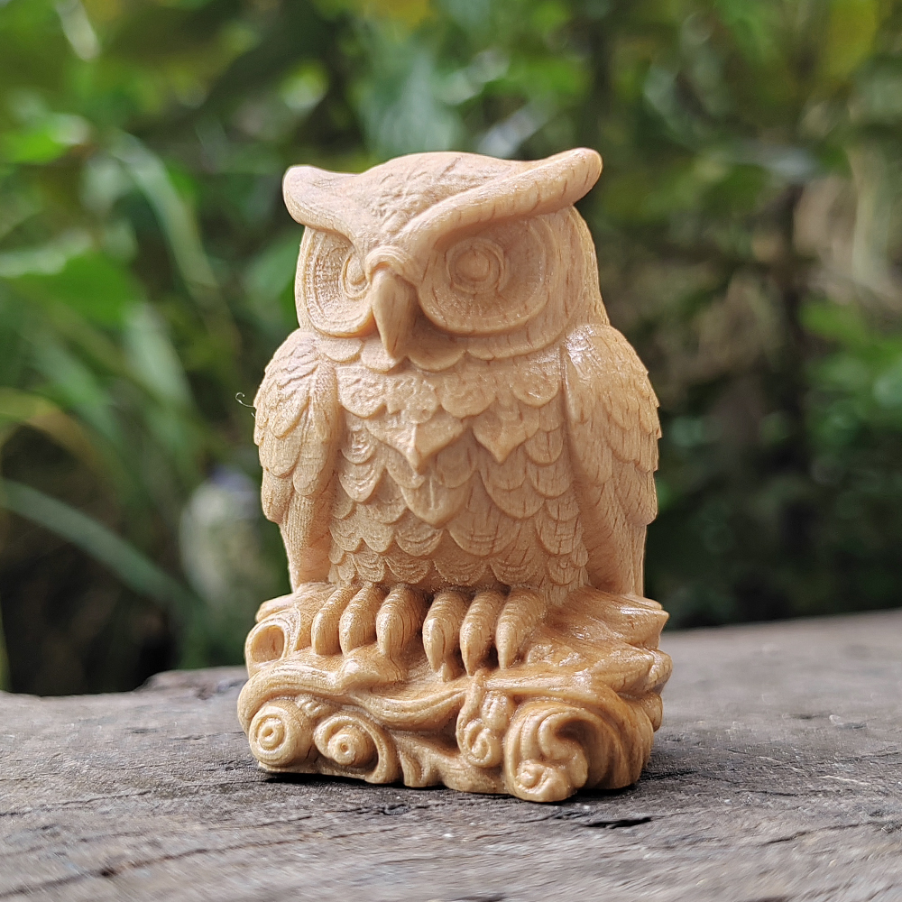1.8 Inch Owl Figurine on a Woo - Home Office Login ulasan dan harga
