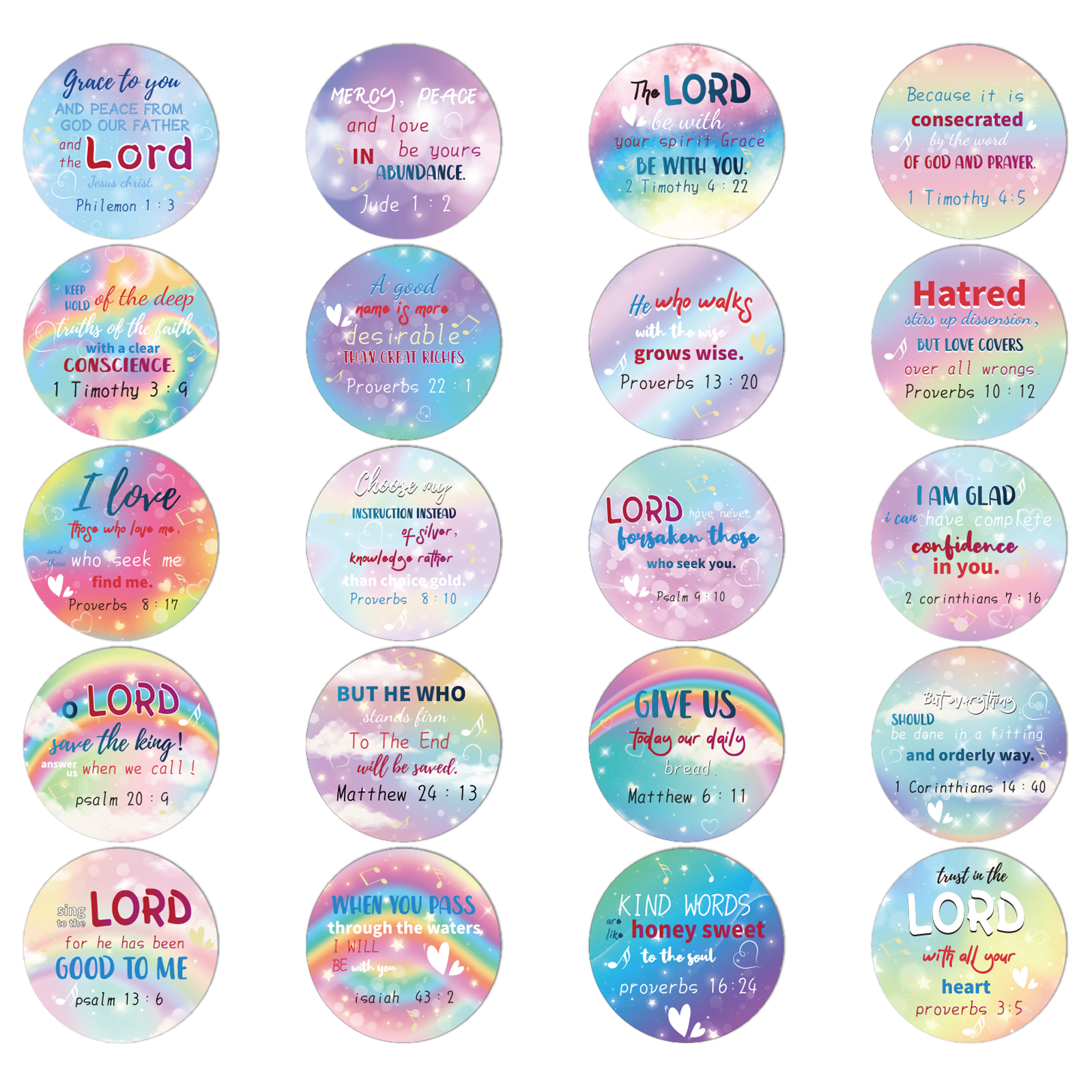 200 Pcs Christian Religious St - Home Office Quotes ulasan dan harga