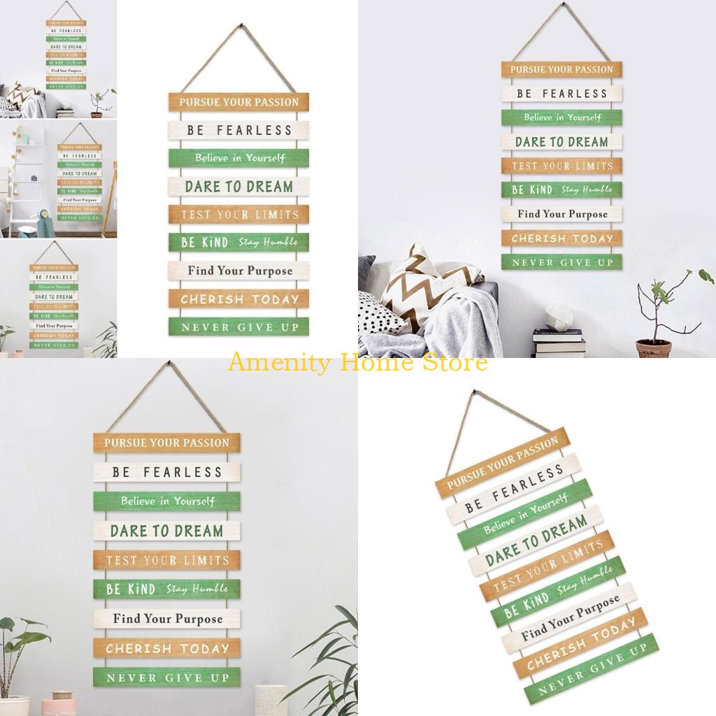 F26C Inspirational Wood Sign W - Home Office Quotes ulasan dan harga