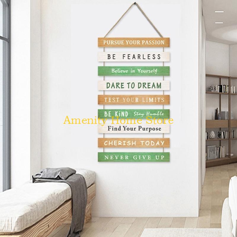 F26C Inspirational Wood Sign W - Home Office Quotes ulasan dan harga