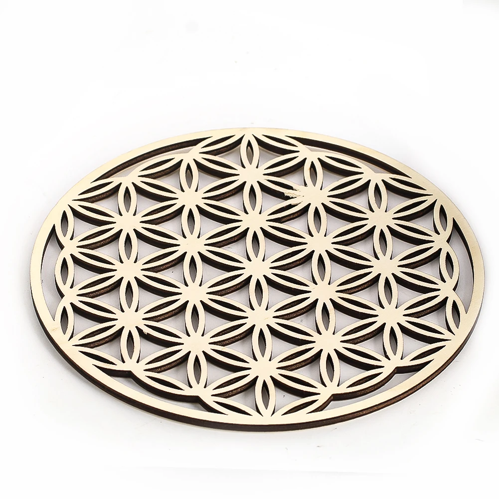 20cm Wooden Flower of Life Wal - Home Office Yoga Room ulasan dan harga