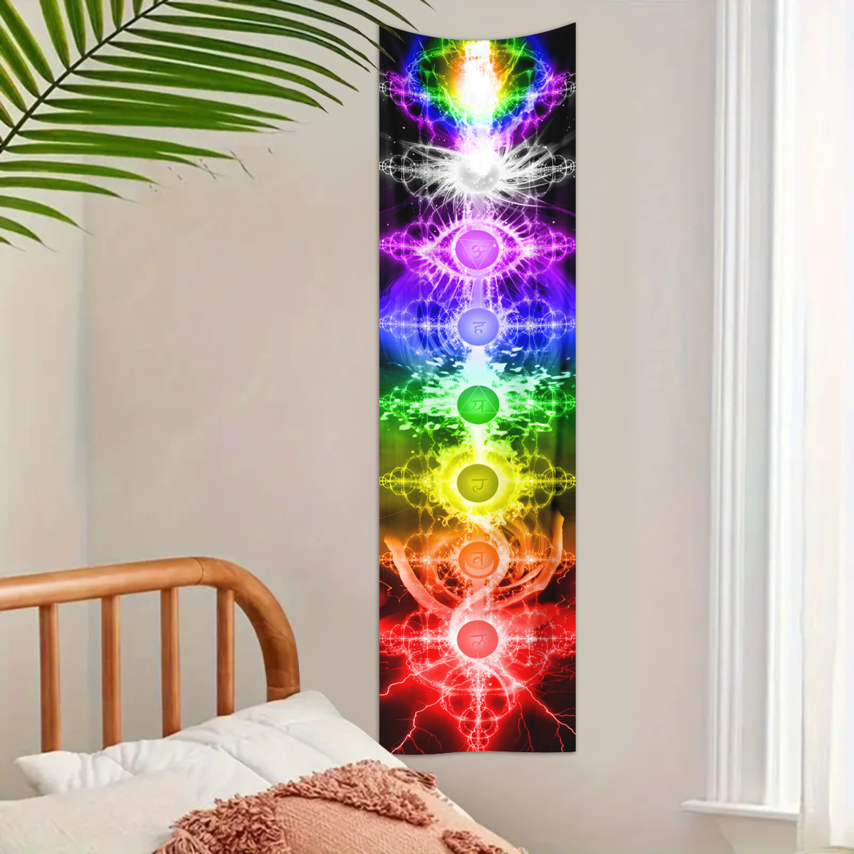 1pc Mysterious seven chakra ta - Home Office Yoga Room ulasan dan harga