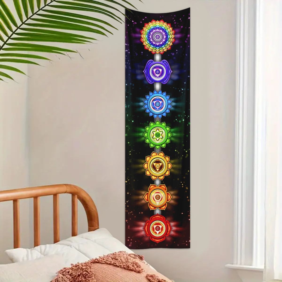1pc Mysterious seven chakra ta - Home Office Yoga Room ulasan dan harga