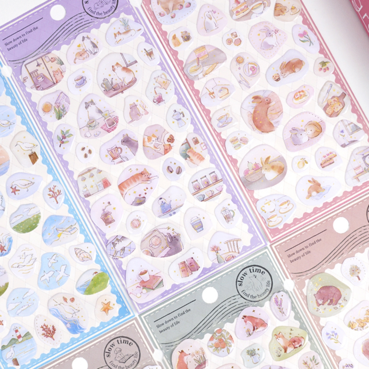 3 pcs Lovely Animals Slow Time - Home Office Quotes ulasan dan harga