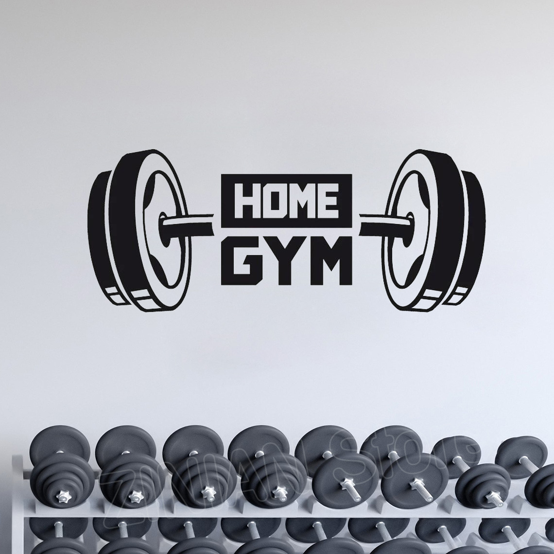 Fitness Home Gym Decor Wall St - Home Office Yoga Room ulasan dan harga